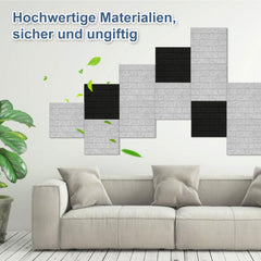 Sonnewelt Akustikplatten Wandpaneele Selbstklebend 12/18 Stück Quadratisch Kacheln