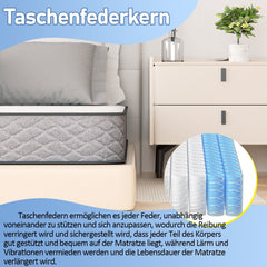 Sonnewelt Matratze Taschenfedermatratze 7 Zonen Elastizität H3