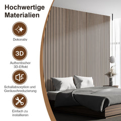 Sonnewelt Akustikpaneele Holz Selbstklebend 120x60cm