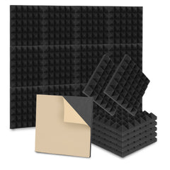 Sonnewelt Akustikschaumstoff Selbstklebend 3D Hochdichte Pyramide