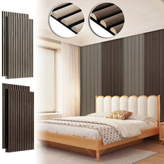 Sonnewelt Akustikpaneele Holz Halbrund Wandpaneele 120x60cm
