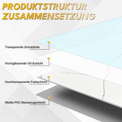 Sonnewelt Wandpaneele Dekorationsplatten Marmor 120x60cm 4x