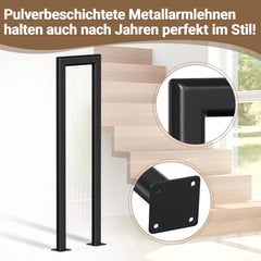 Sonnewelt Treppengeländer U-förmige Ellipsen Bodenmontage
