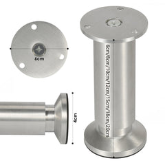Sonnewelt 4er Set Möbelfüße Aluminium Höhenverstellbar