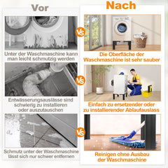 Sonnewelt Waschmaschinen Untergestell mit Skala 50-80cm Einstellbare